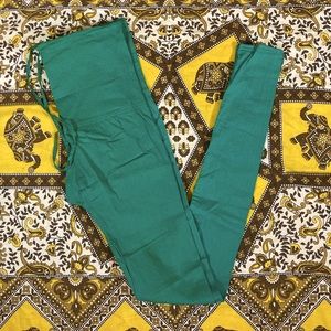 Teal Green Indian Churidar Pants